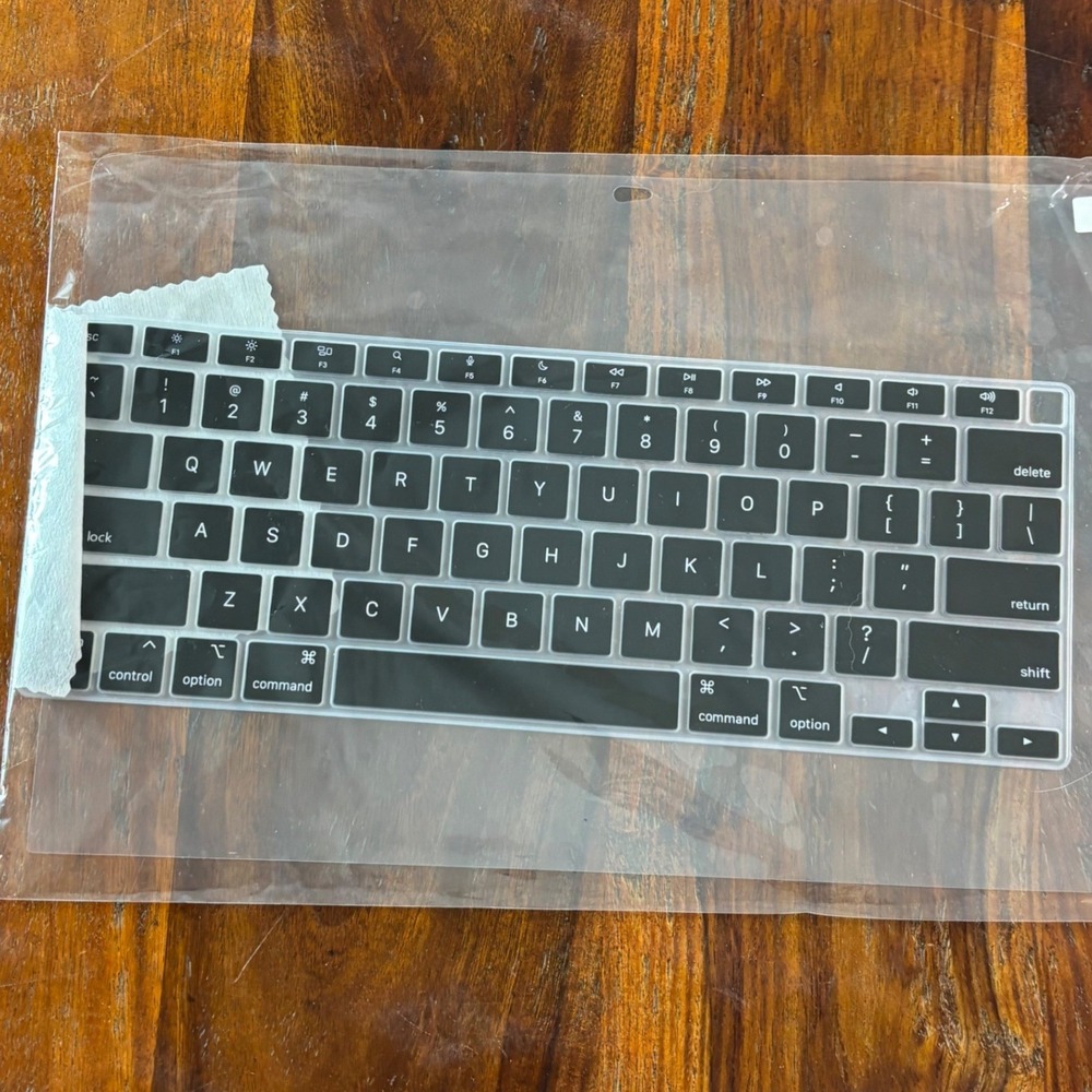 DONGKE Black Silicone Keyboard Cover for MacBook Air 13 Inch 2018-2021 Release‎